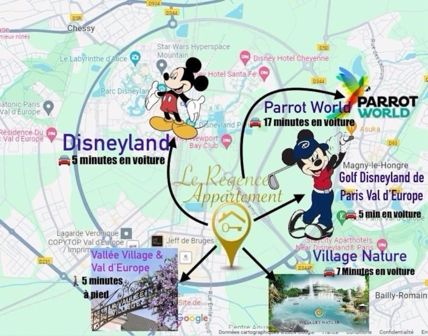 Le Regence, Terrasse, Serris Disney المظهر الخارجي الصورة
